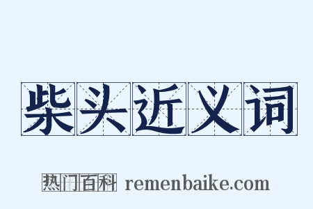 柴头近义词是什么意思的图片
